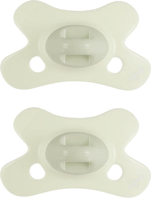 Difrax fopspeen natural - 0 tot 6 maanden - lichtgroen - 2 stuks