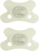 Difrax fopspeen natural - 0 tot 6 maanden - lichtgroen - 2 stuks