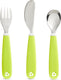 Munchkin kinderbestek - splash kleuter besteksetje - vork, mes en lepel - set van 3 - kinderbestekset - kleur groen - vanaf 18 maanden