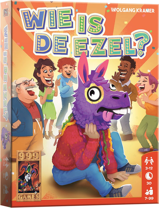 999games 999 games - wie is de ezel? - kaartspel - eenvoudig kaartspel voor het hele gezin - gezelschapsspel - klein cadeautje
