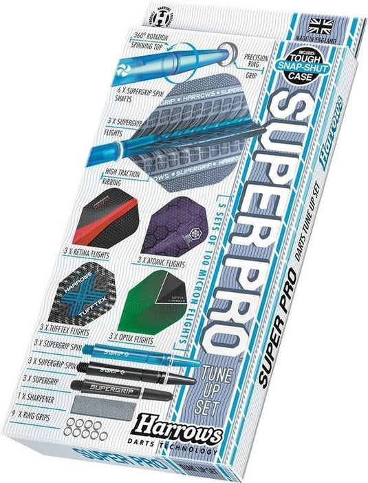 Harrows -super pro tune up set - 5 sets flights - 3 sets shafts - reserve ringen