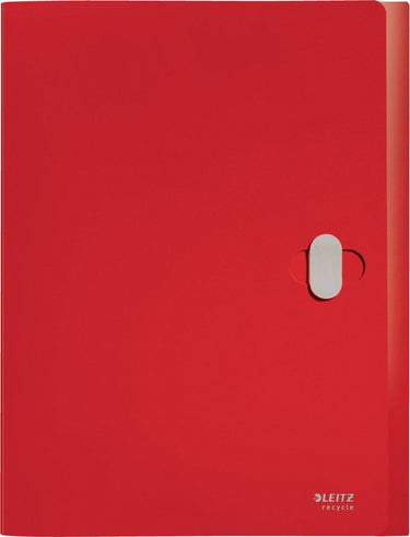 Leitz recycle documentenbox a4 - 80% gerecycled post-consumer plastic - rood
