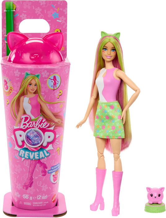 Barbie pop reveal milkshake - kitten pop met slijm