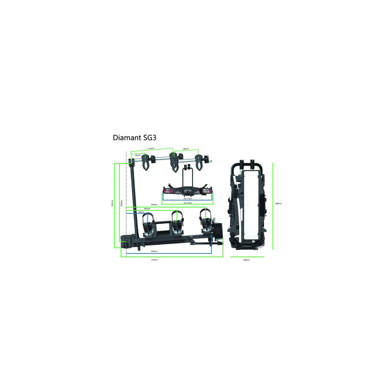 Load image into Gallery viewer, Pro-user fietsendrager diamant sg3
