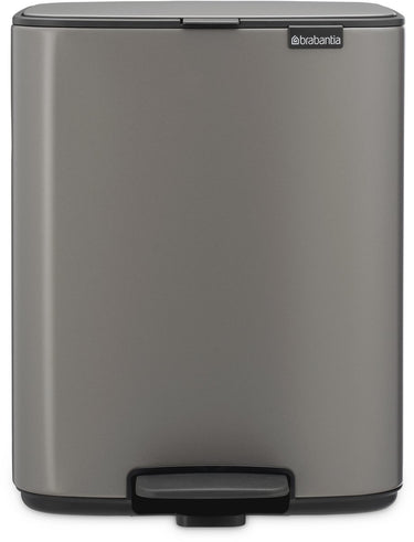 Brabantia bo pedaalemmer - 12 liter - platinum