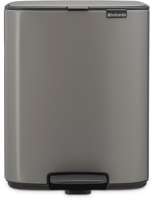 Brabantia bo pedaalemmer - 12 liter - platinum