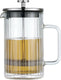Klausberg koffie- thee zetter - glas - 0.6l - piston theepress | theemaker| theezetter| french press voor koffie en thee
