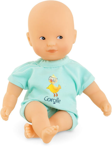 Corolle mini bad babypop - blauw, 20cm