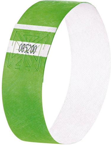 Sigel evenementenbandjes - super soft - 255x25mm - neon groen - 120stuks - eb212
