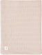 Jollein - deken ledikant 100x150cm - dekentje baby - grain knit - wild rose velour