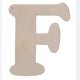 Darice • uitgesneden houten letter f 10,8cmx5mm