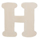 Darice • uitgesneden houten letter h 10,8cmx5mm