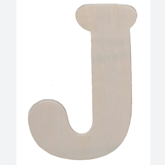 Darice • uitgesneden houten letter j 10,8cmx5mm