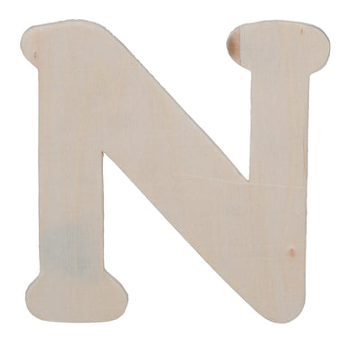 Darice • uitgesneden houten letter n 10,8cmx5mm