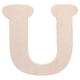Darice • uitgesneden houten letter u 10,8cmx5mm