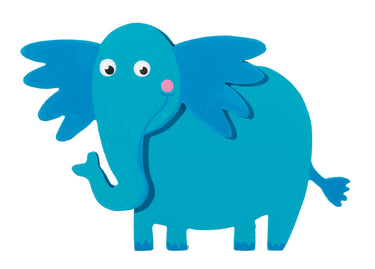 Darice • geschilderde houtvorm olifant