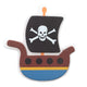 Darice • painted wood shapes piratenboot 9,5x8,9x0,5cm