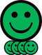 Smit visual magnetische smiley's basic groen (5 stuks)