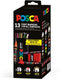 Posca uni paintmarker | assorti | metalen koker van 13 stuks