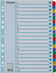 Esselte index a4 - tabs a-z - karton met mylar versterkt - 11-gaats - meerkleurig