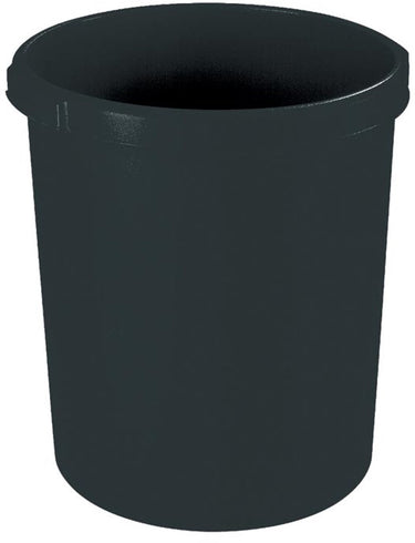 Han papierbak - klassik - 30 liter - zwart - hoogwaardig kunststof - ha-1834-13