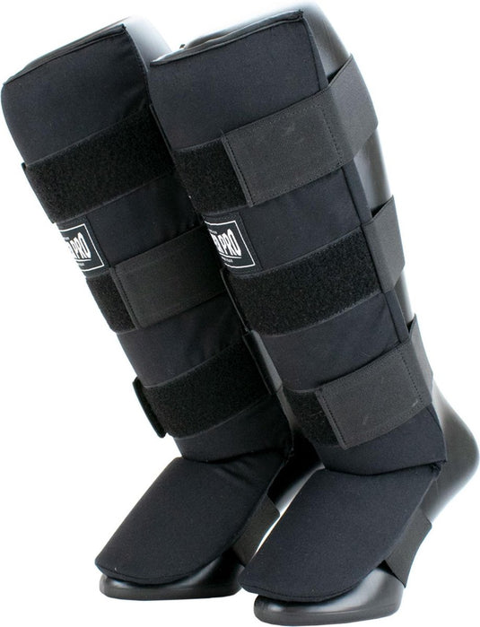 Super pro combat gear scheenbeschermer savior zwart wit extra small