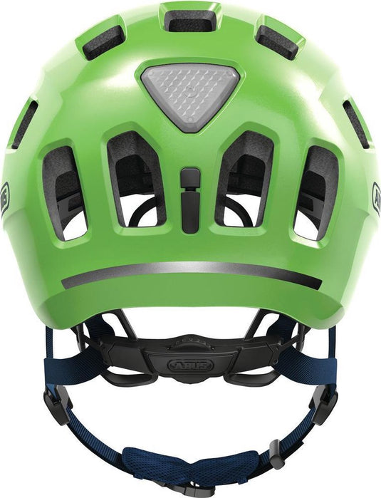 Abus fietshelm youn-i 2.0 - met licht voor kinderen, tieners en jongvolwassenen - voor meisjes en jongens - groen (sprankelend), maat s