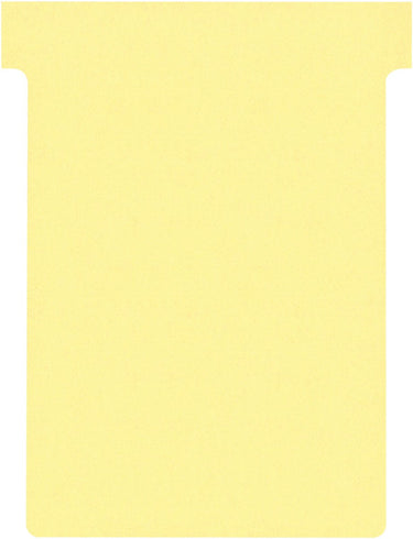 Nobo t-planbordkaarten index 3, ft 120 x 92 mm, geel