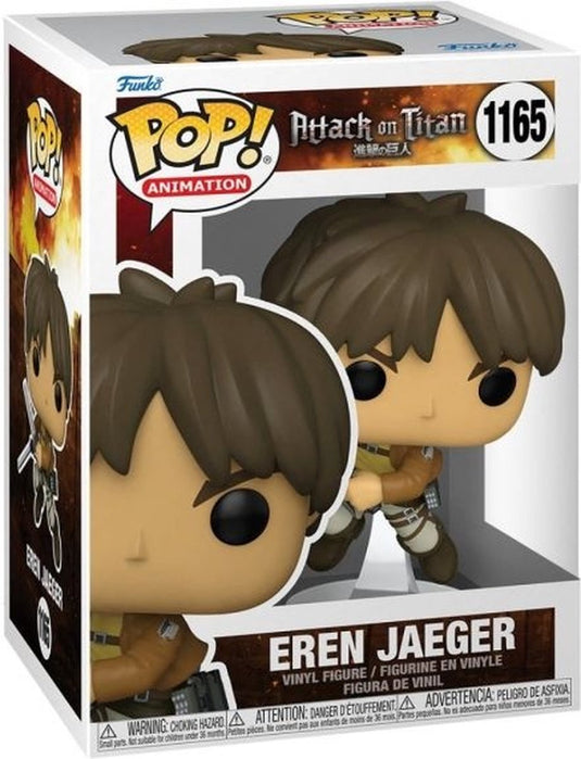Funko pop animation: attack on titan - eren jaeger #1165 - 9,5 cm