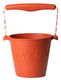 Scrunch speelgoedemmer - oranje - opvouwbaar - recycleerbaar