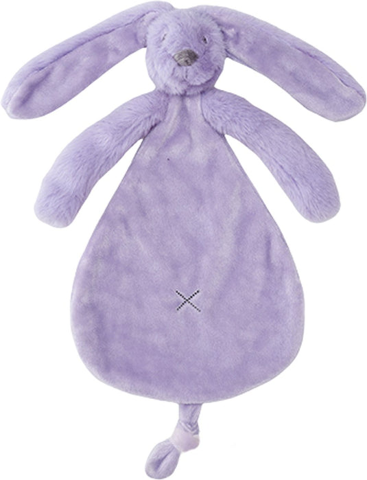 Happy horse recycled konijn richie knuffeldoek 25 cm - lila - baby cadeau