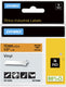 Dymo rhino industriële vinyl labels | 12 mm x 5,5 m | zwarte afdruk op oranje | zelfklevende labels voor rhino labelmanager labelprinters