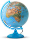 Arca wereldbol globe met ledverlichting - nederlandstalig - 25 cm