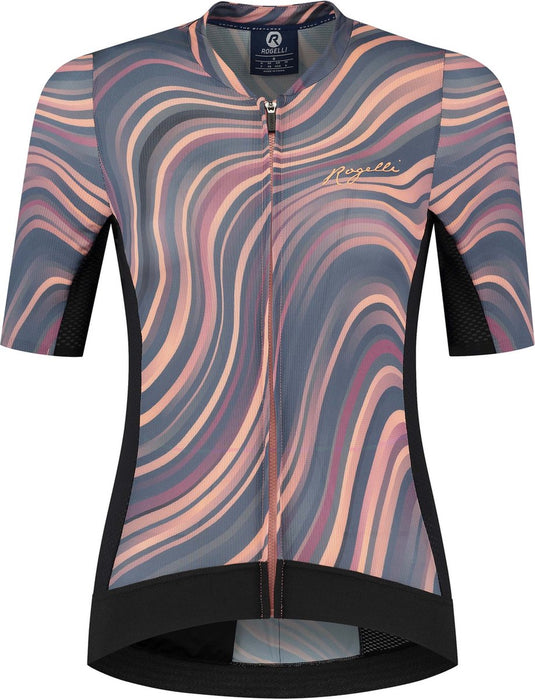Rogelli lynn fietsshirt - korte mouwen - dames - koraal, grijs - maat xl