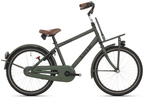 Bikefun Load 20" boys bicycle with brake hub - matt khaki green