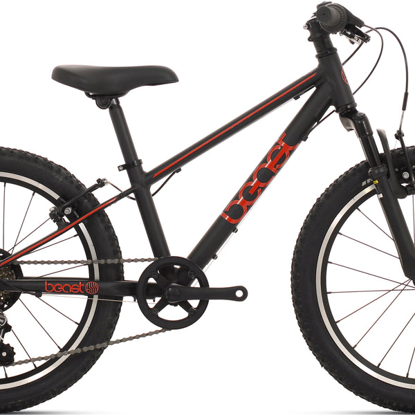 bikefun 20" the beast v-brake 6 speed - black/red