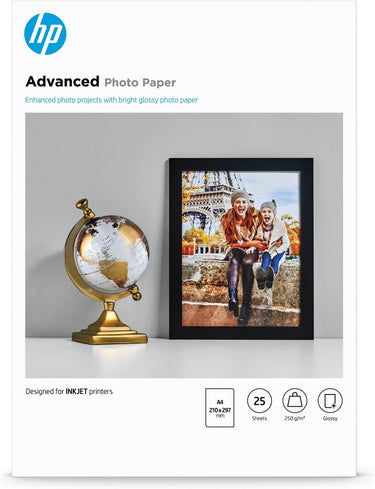 Hp q5456a advanced - glossy fotopapier 250g a4