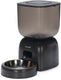 Beeztees chris automatische voerbak kat - smart - met app - voerautomaat kat - antraciet - 3 liter