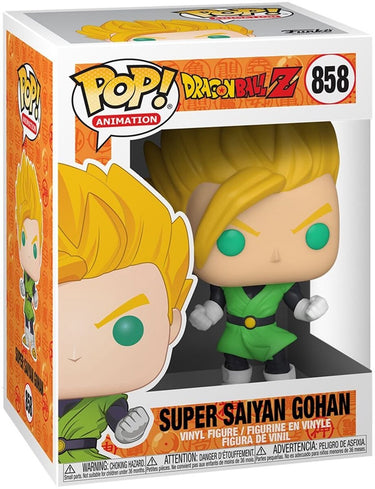 Funko pop animation: dragon ball z - super saiyan gohan pop #858