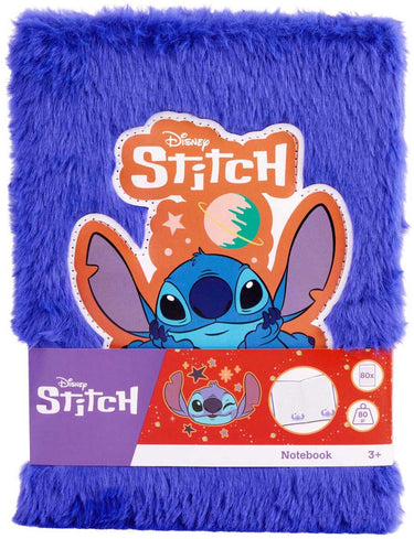 Canenco stitch pluche notitieboek donkerblauw