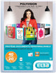 Elba polyvision showalbum, a4, 20 tassen, transparant