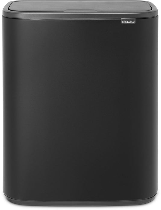 Brabantia bo touch bin prullenbak - 1 vak - 60 liter - mineral moonlight black