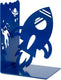 Balvi boekensteun space walk - blauw - metaal