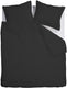 Ambiante satin uni dekbedovertrek - tweepersoons - 200x200 220 cm - zwart