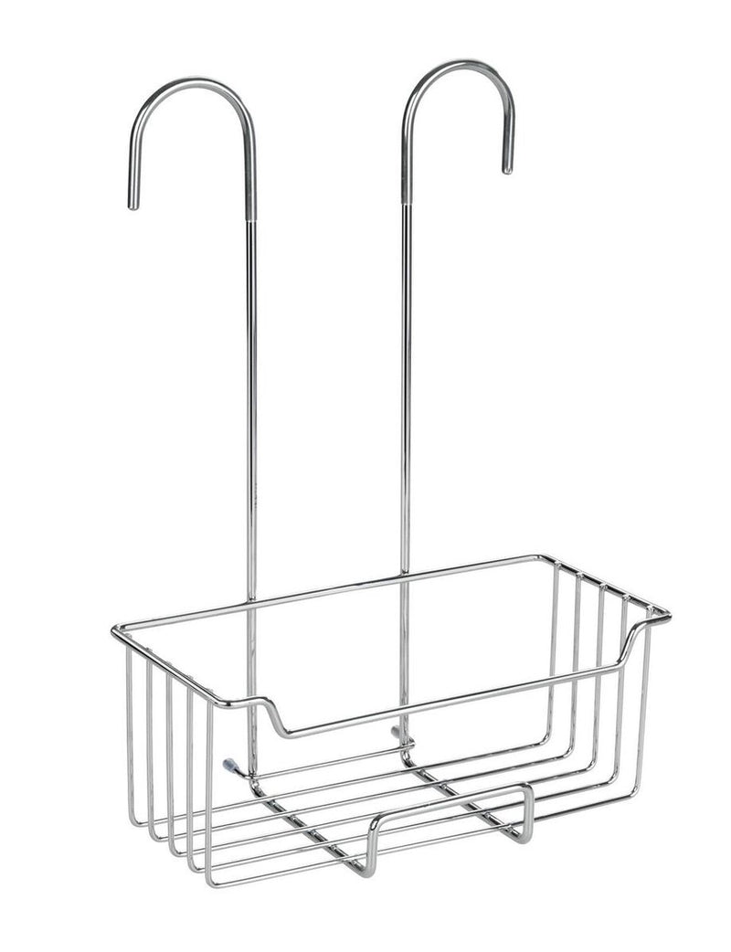 Load image into Gallery viewer, Wenko doucherek milo rvs glanzend 25x36cm - zonder boren - doucherekje hangend - douchemand - douchecaddy ophangbaar
