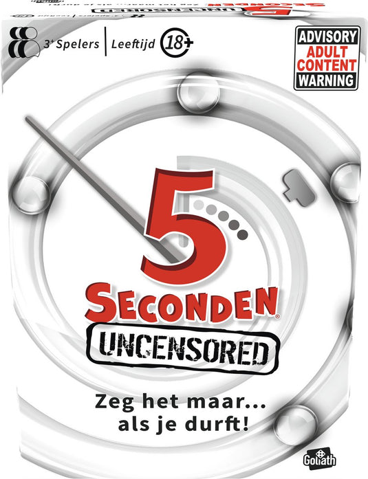 Goliath 5 seconds 18+ - partyspel - kaartspel - raadspel