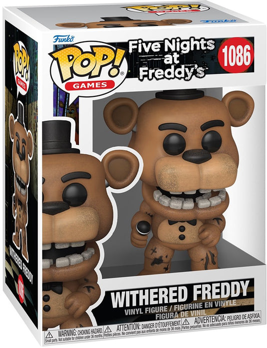 Funko five nights at freddy's withered freddy (games) vinylfiguur 1086 unisex pop! - neutraal - standard