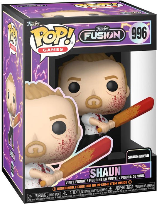 Funko fusion shaun of the dead - shaun vinyl figur 996 pop! meerkleurig