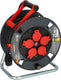 Brennenstuhl professional kabelhaspel 300 ku 2100 (25m kabel in zwart, gemaakt van speciale kunststof, voor gebruik op bouwplaatsen en permanent buitengebruik, made in germany)