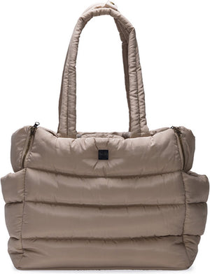 Designed by lotte draagtas hond tico - hondentas - voor kleine honden - beige - 42x20x35 cm